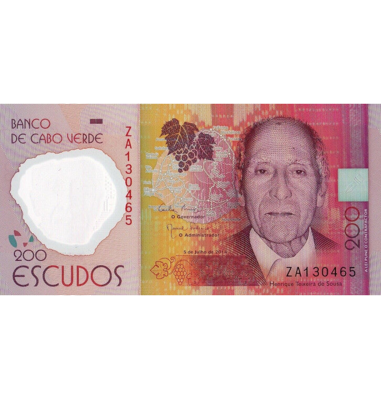 Cabo Verde 200 Escudos 2014 Pick 71 Polímero